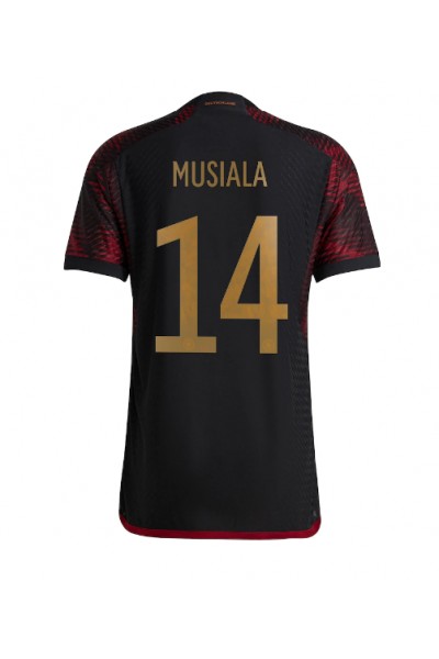 Fotbalové Dres Německo Jamal Musiala #14 Venkovní Oblečení MS 2022 Krátký Rukáv